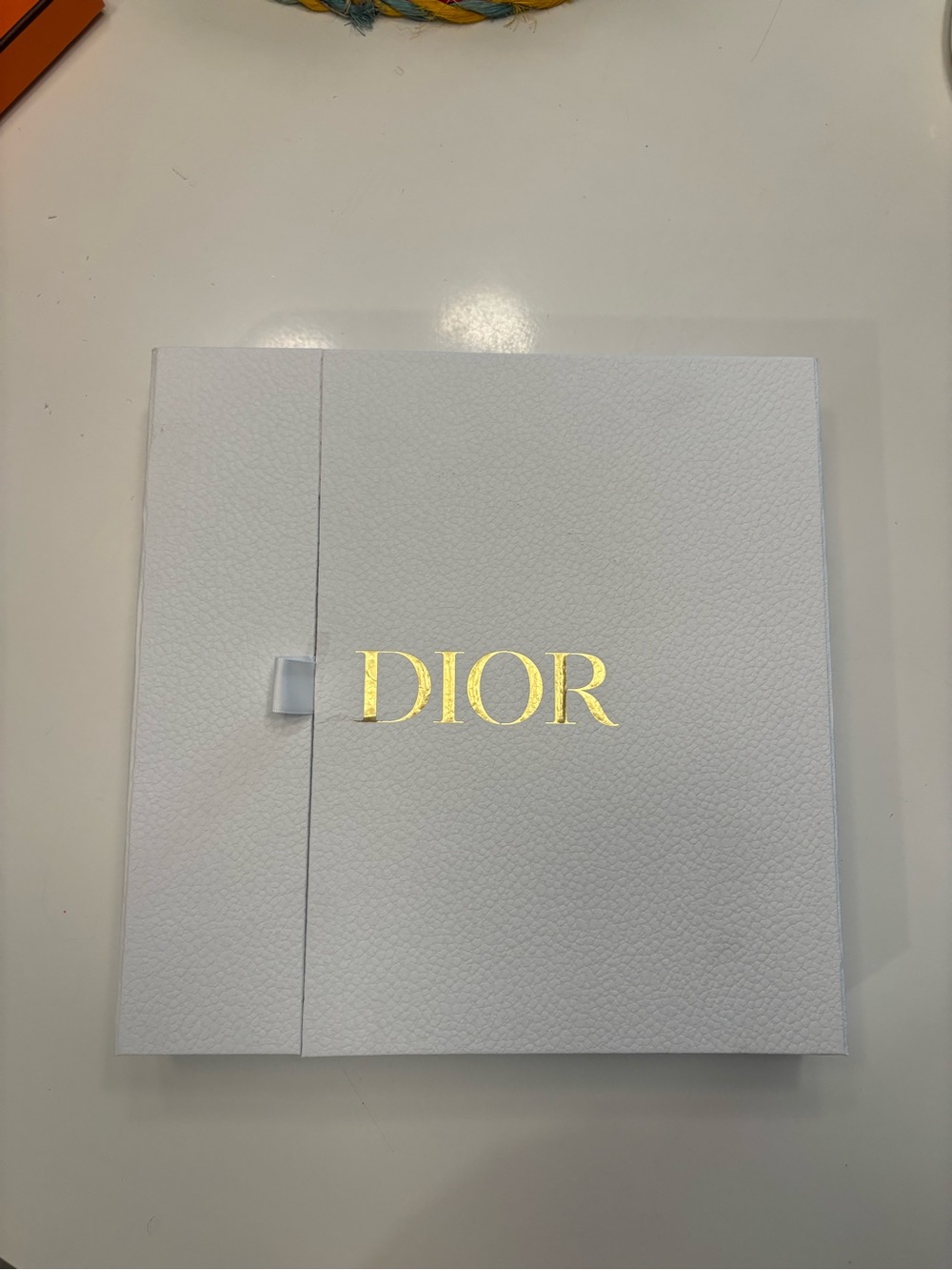 Dior White Box with Gold Foil Logo